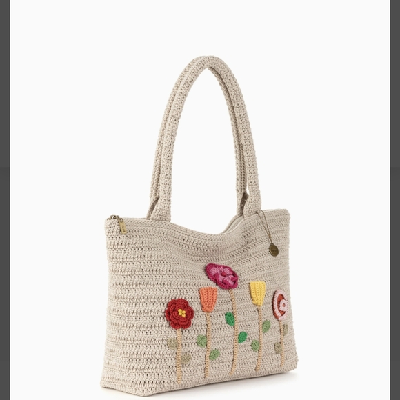 The Sak Cream and Red Floral Tote Bag - Picture 11 of 14